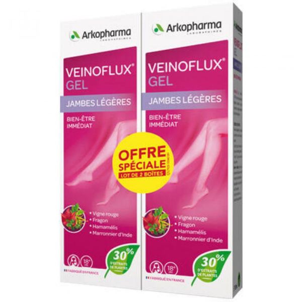 Veinoflux Gel jambes légères 2x150ml