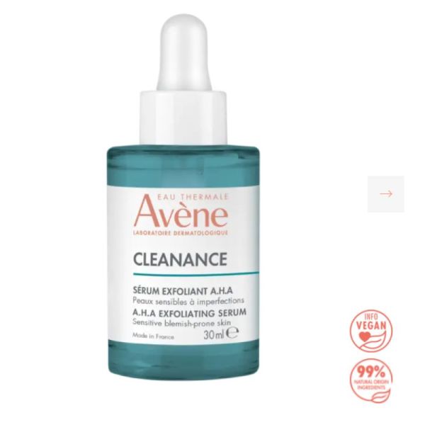 Avene Cleanance Serum Exfoliant A.H.A