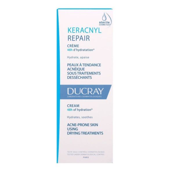 Ducray Keracnyl Repair crème hydratante tube de 50ml