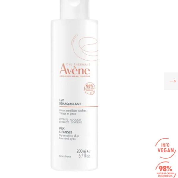 Avène Lait démaquillant Peaux Sensibles