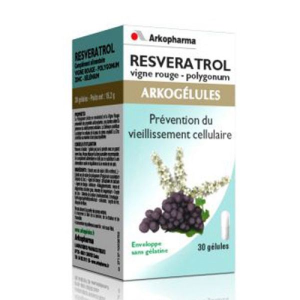 Arkopharma Arkogélules Resveratrol 30 Gélules