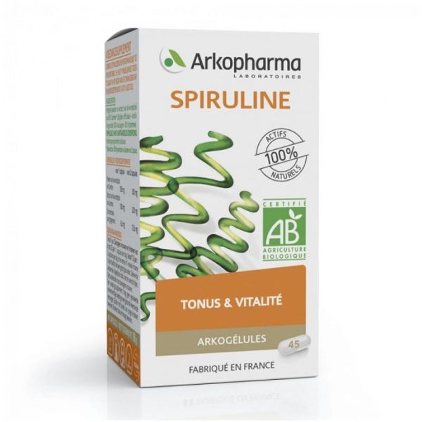 ARKOPHARMA SPIRULINE BIO 45 GELULES ARKOGELULES