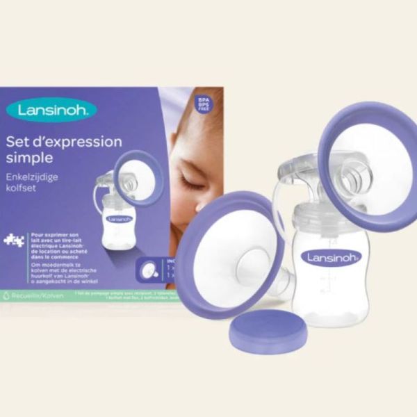 Lansinoh Set d'expression Simple Pompage