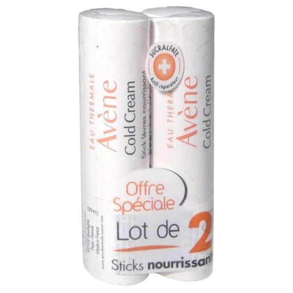 Avène Cold Cream Stick Lèvres Lot de 2 x 4 g