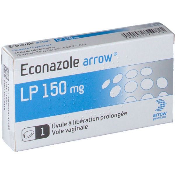 Arrow Econazole Lp 150 Mg Ovule A Liberation Prolongee