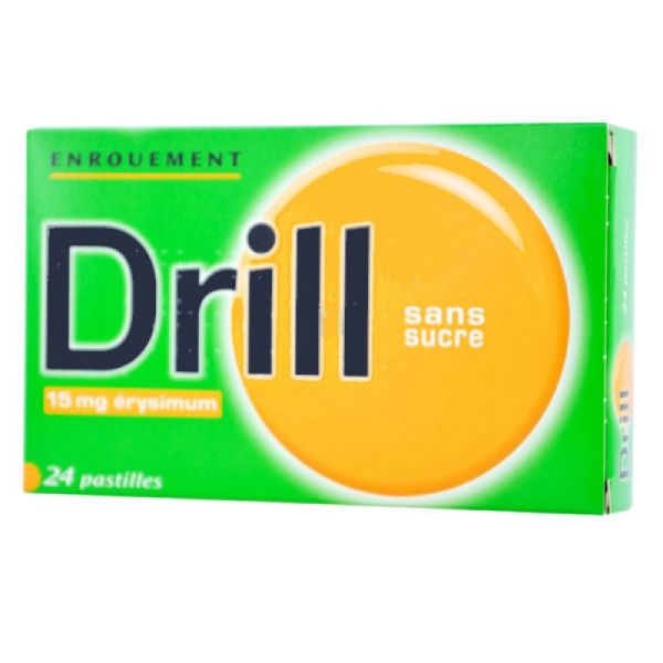 DRILL ENROUEMENT 15 mg SANS SUCRE, pastille à sucer