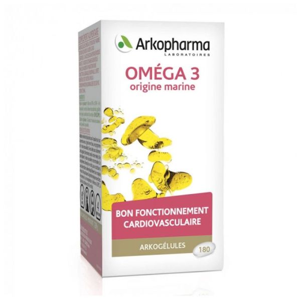 ARKOPHARMA OMEGA 3 ORIGINE MARINE 180 CAPSULES ARKOGELULES