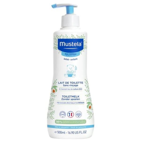 Mustela Lait de Toilette Sans Rinçage 500 ml