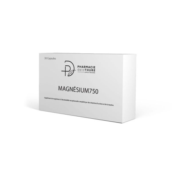 Citrate de Magnésium 750mg boite de 30 capsules