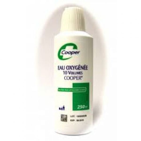 EAU OXYGENEE 10 VOLUMES COOPER, solution pour application cutanée