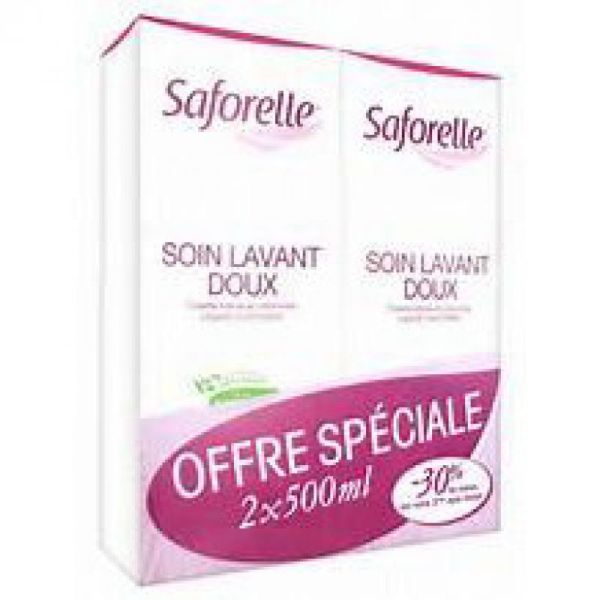 Saforelle Soin Lavant Doux Lot de 2 x 500 ml