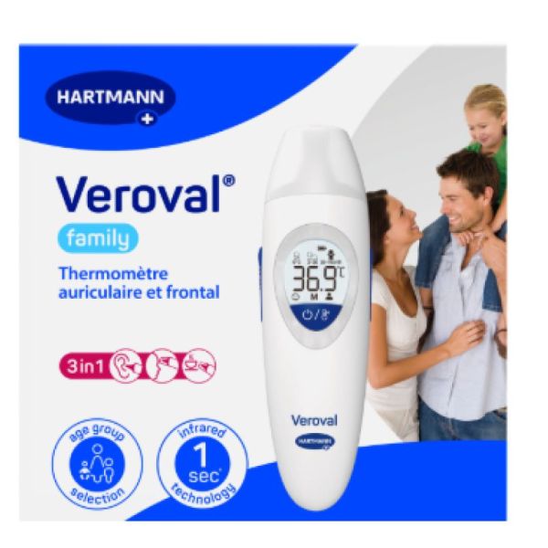 VEROVAL Thermomètre auriculaire et d'objets