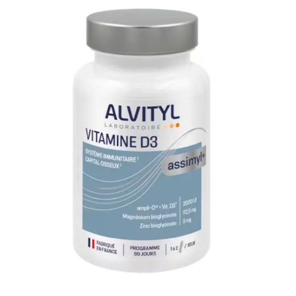 Alvityl Assimyl+ Vitamine D3 60 gélules