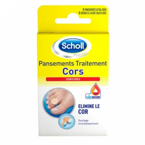 SCHOLL Traitement des Cors boite de 8 pansements