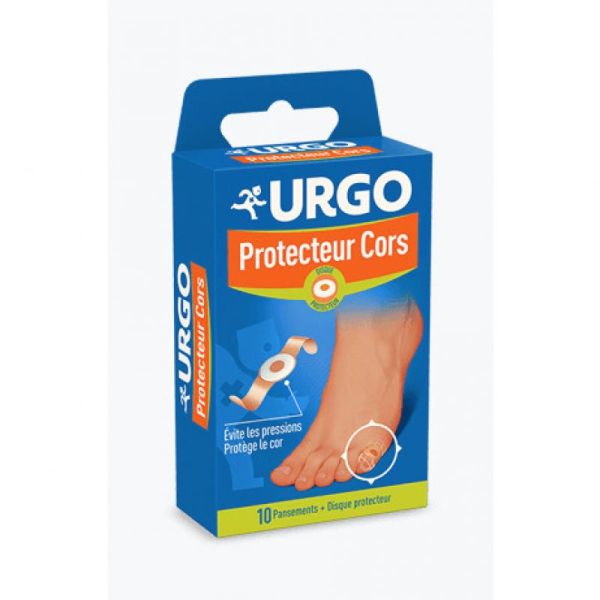 URGO Double protecteur adhésif en mousse pour cors Boîte/10