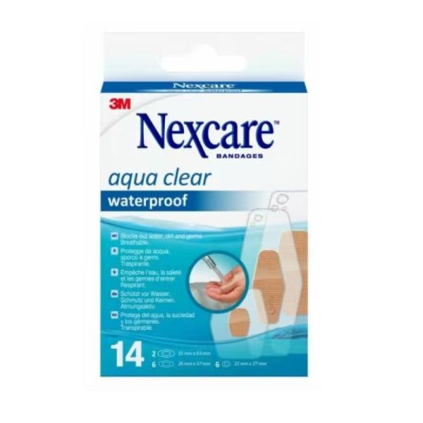 Pansements waterproof Aqua Clear 3 formats x14