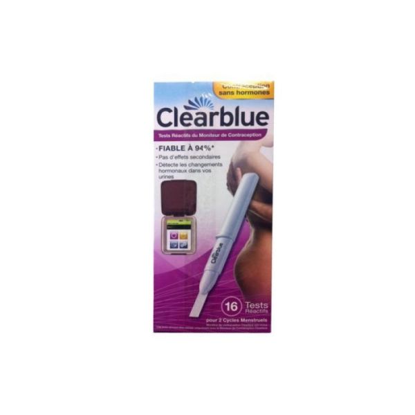 CLEARBLUE Tests réactifs du moniteur de contraception Boîte/16