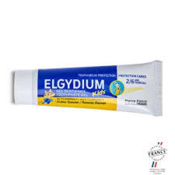 ELGYDIUM Dentifrice 2/6 ans arôme banane 50 ml