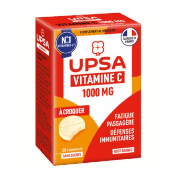 Vit C Upsa 1000Mg A Croquer 15 Cp Tube