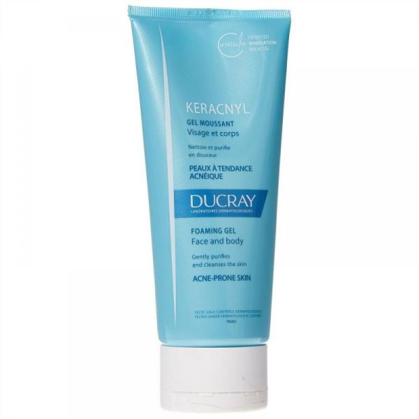 Ducray Keracnyl gel moussant tube de 200ml