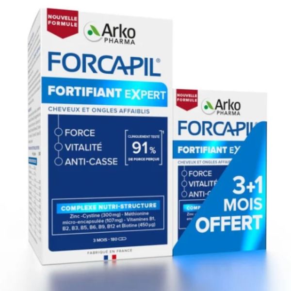 Forcapil Cheveux et Ongles 180 gél+60 offertes