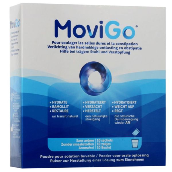 MOVIGO SANS AROME, poudre pour solution buvable 10 sachets