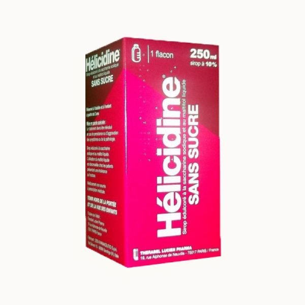 HELICIDINE 10 % SANS SUCRE, sirop 250ml