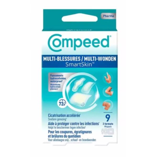 Compeed multi-blessures 9 pansements 3 formats