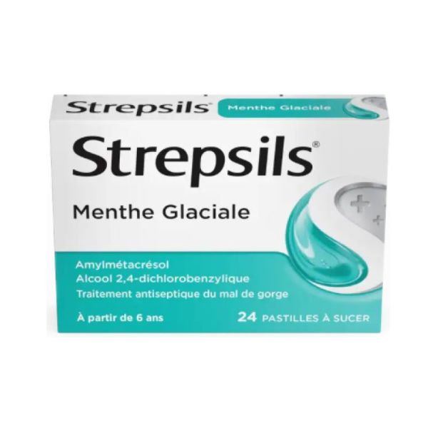 Strepsils Menthe Glaciale 24 pastilles