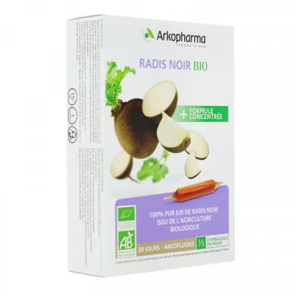 Arkofluide Radis Noir Bio 20 Ampoules