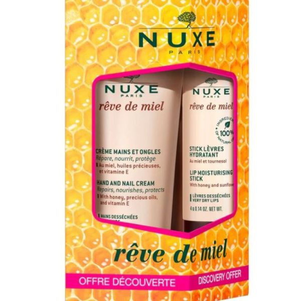 Nuxe Reve De Miel Duo gourmand mains et lèvres